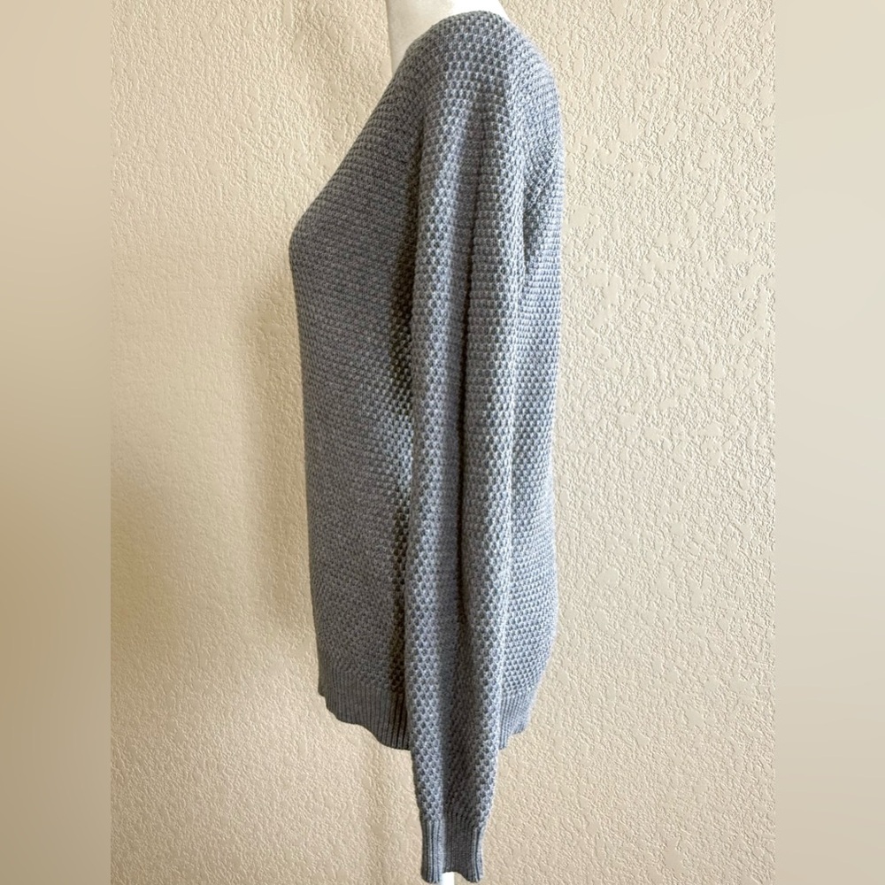 Old Navy Textured Waffle-Knit Sweater – Gray – Women’s Small - Picture 2 of 4